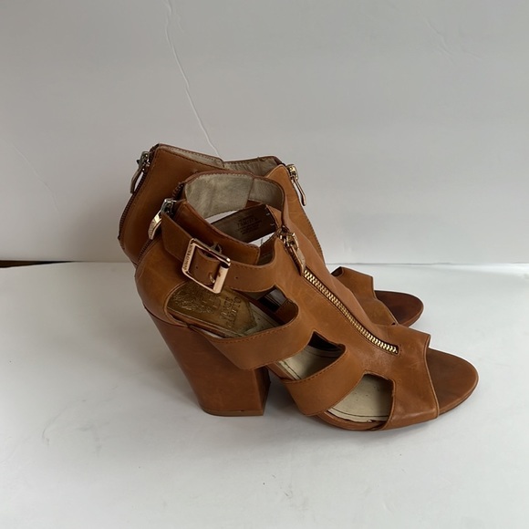 Vince Camuto heel sandals 7.5 Marleau peep toe strapped gladiator - Picture 4 of 8